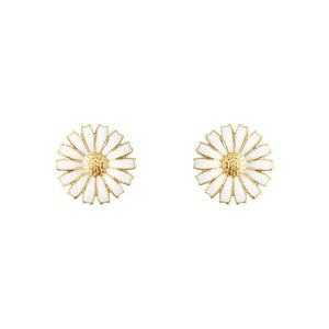 Gold Plated Sterling Silver Daisy Stud Earrings