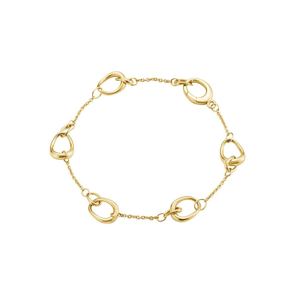 Georg Jensen Offspring 18ct Yellow Gold Bracelet at David M Robinson