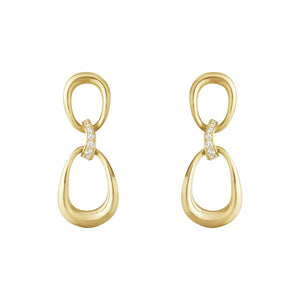 Offspring Yellow Gold & Diamond Earrings