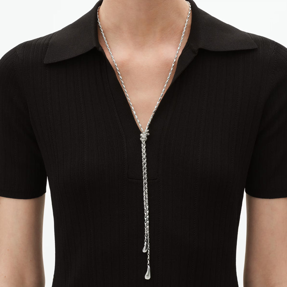 Georg Jensen Reflect Sterling Silver Lariat Necklace at David M Robinson