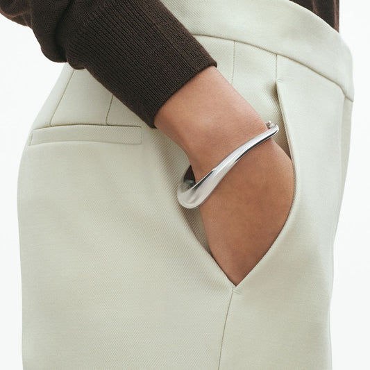 Georg Jensen Offspring Sterling Silver Hinged Bangle at David M Robinson