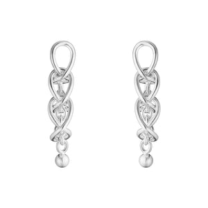 Weft Sterling Silver Drop Earrings