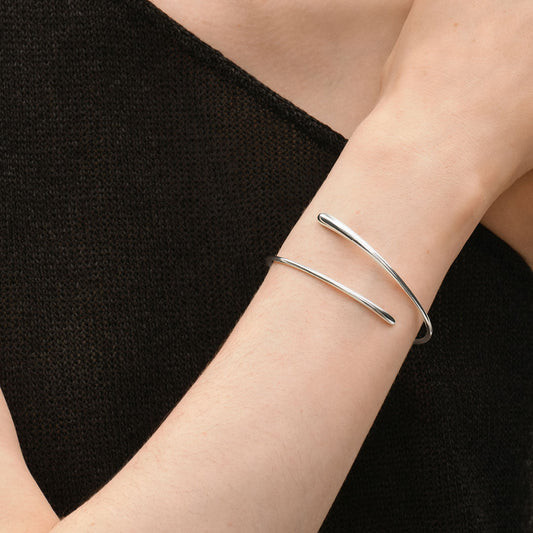 Georg Jensen Mercy Sterling Silver bangle at David M Robinson