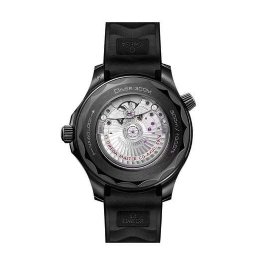OMEGA Seamaster Diver 300M All Black Ceramic 43.5mm Watch O21092442001003 at DMR and the OMEGA Boutique Liverpool
