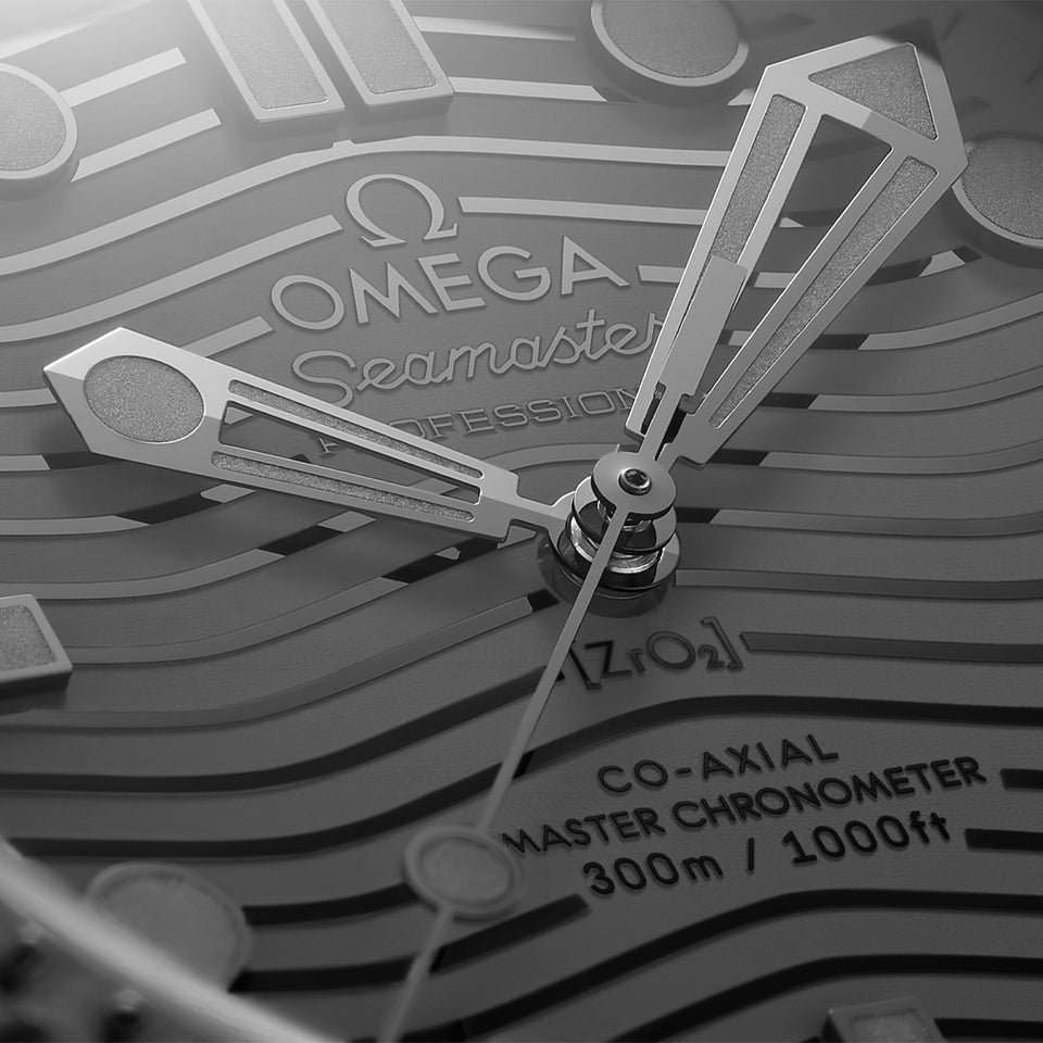 OMEGA Seamaster Diver 300M All Black Ceramic 43.5mm Watch at DMR and the OMEGA Boutique Liverpool