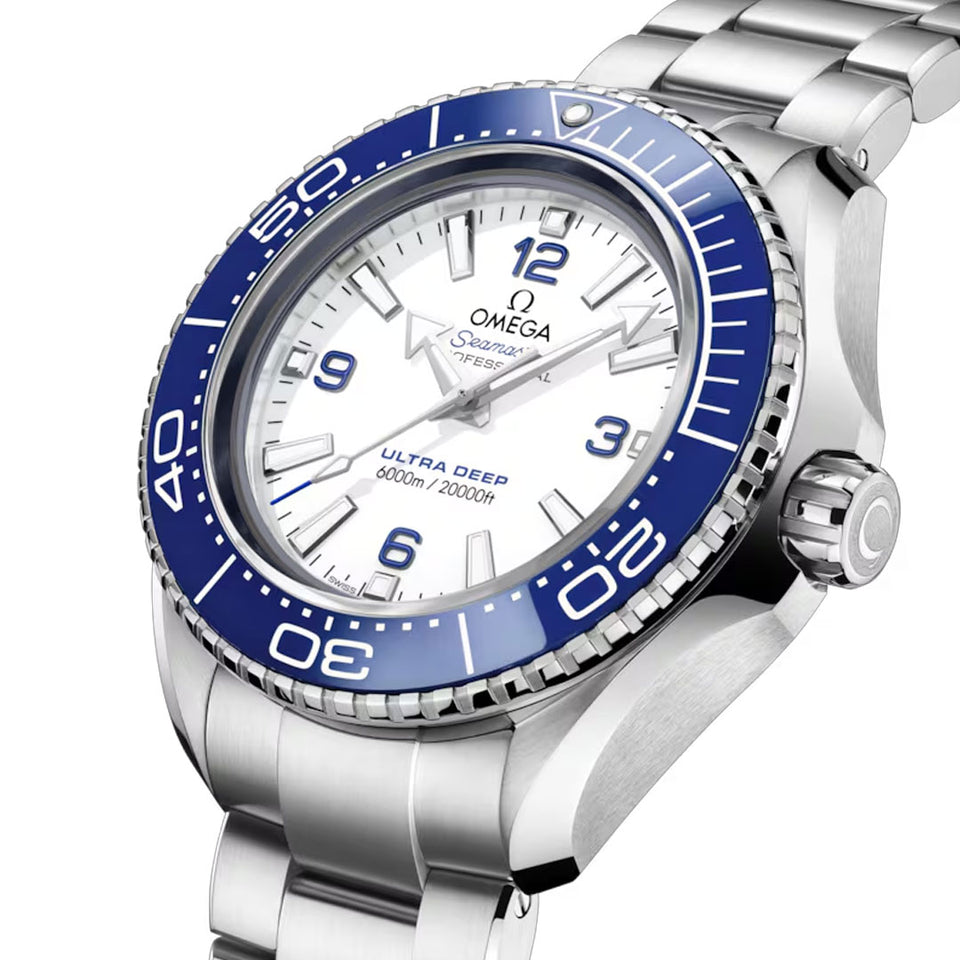OMEGA Seamaster Planet Ocean 6000m Ultra Deep 45.5mm Watch at DMR and the OMEGA Boutique Liverpool