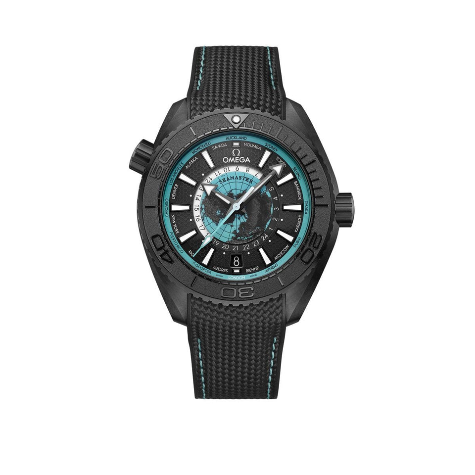 OMEGA Seamaster Planet Ocean Worldtimer 45.5mm Watch at DMR and the OMEGA Boutique Liverpool