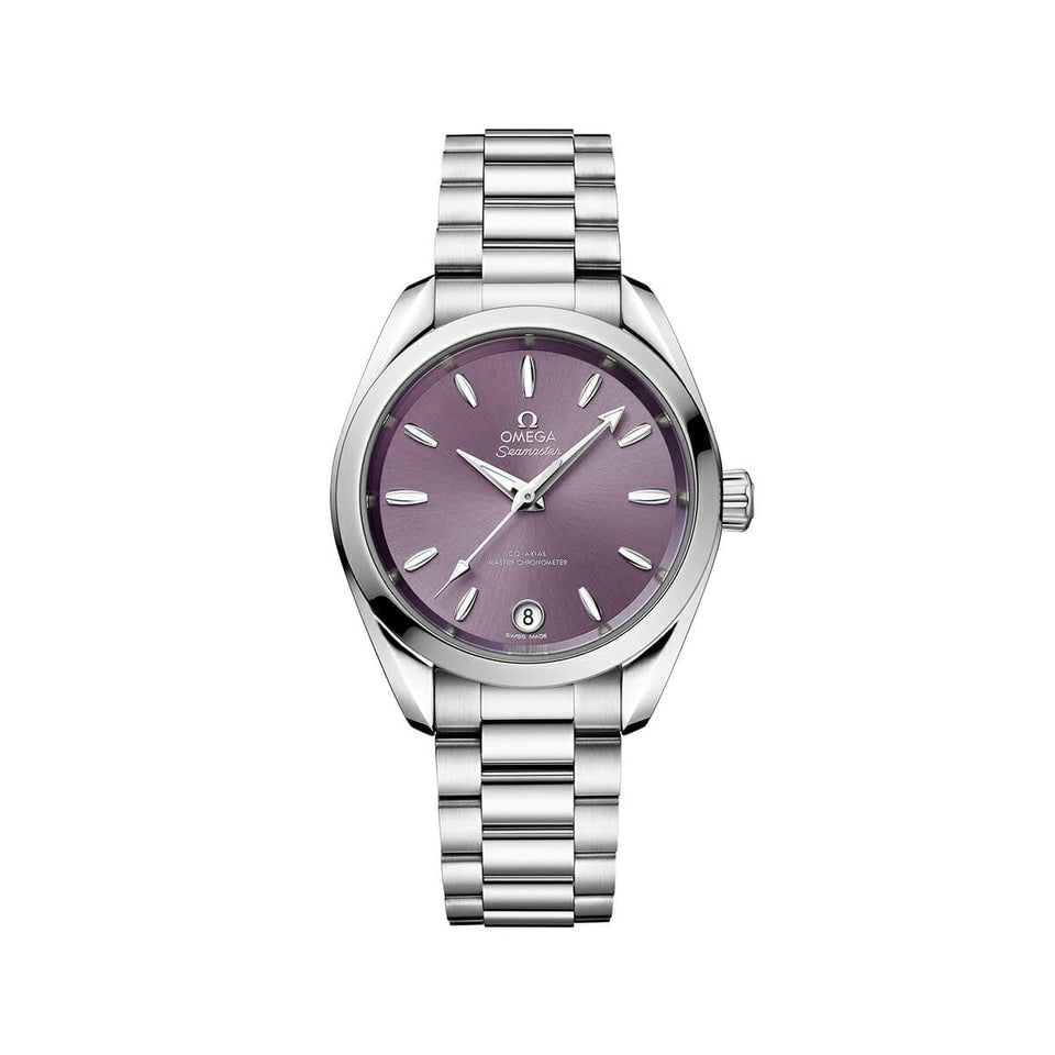 OMEGA Seamaster Aqua Terra Steel Chronometer 34mm Watch O22010342010002 at DMR and the OMEGA Boutique Liverpool