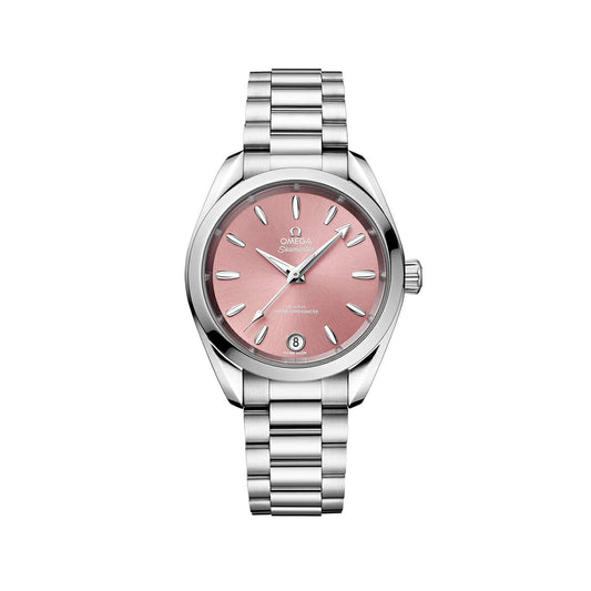 OMEGA Seamaster Aqua Terra Steel Chronometer 34mm Watch O22010342010003 at DMR and the OMEGA Boutique Liverpool