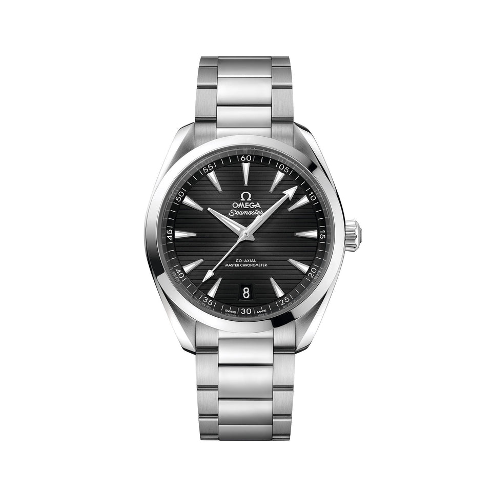 OMEGA Seamaster Aqua Terra 150M Steel Chronometer 41mm Watch O22010412101001 at DMR and the OMEGA Boutique Liverpool