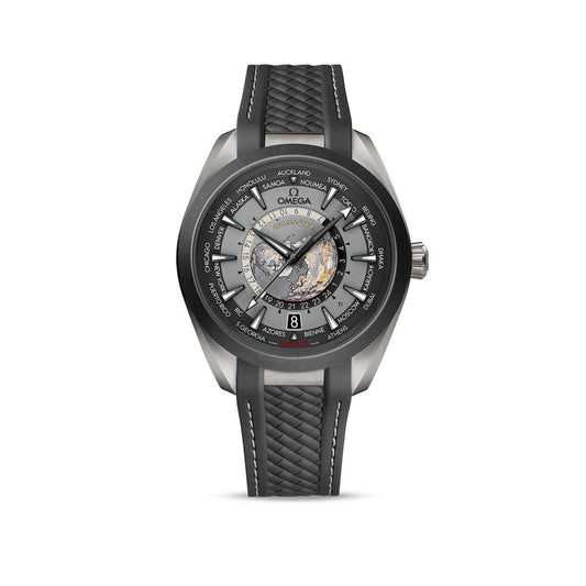 OMEGA Seamaster Aqua Terra 150M Co‑Axial Master Chronometer GMT Worldtimer 43mm