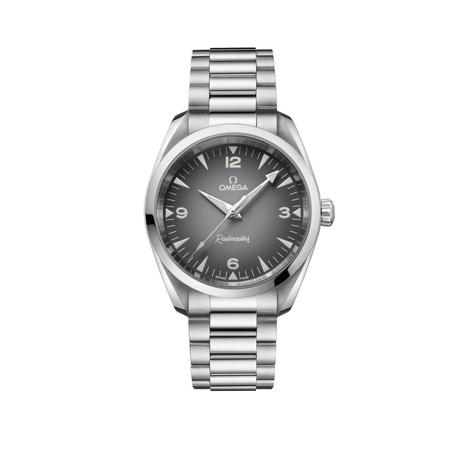 OMEGA Seamaster Railmaster 38mm Watch at David M Robinson