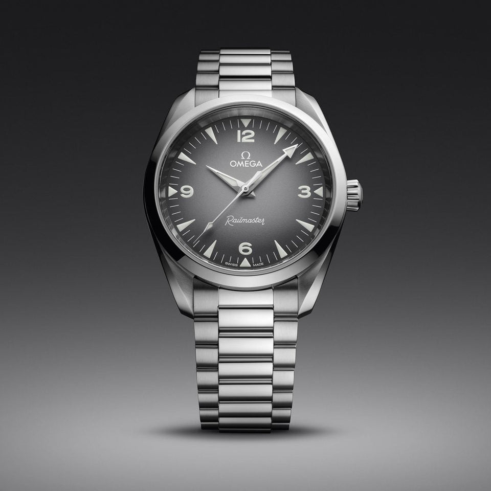 OMEGA Seamaster Railmaster 38mm Watch at David M Robinson
