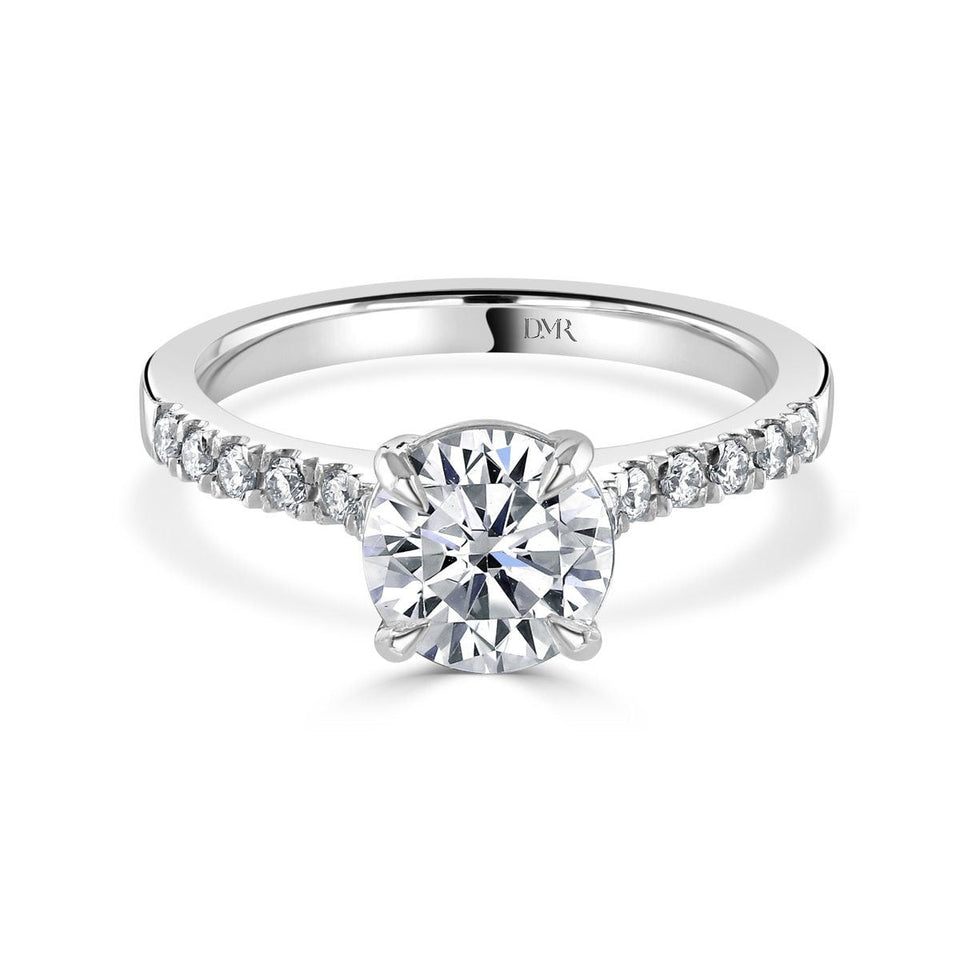 Platinum Round Brilliant Cut Diamond Solitaire Ring