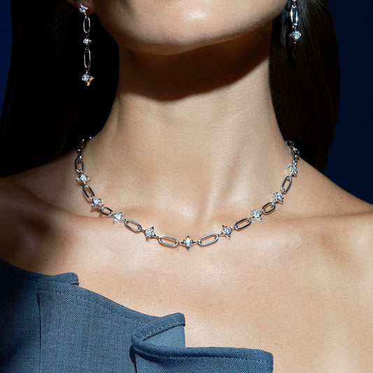 True North 18ct White Gold Diamond Collar