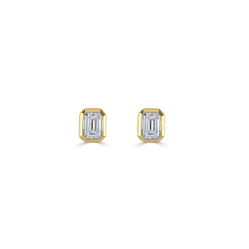 Cleo 18ct Yellow Gold Diamond Stud Earrings at David M Robinson