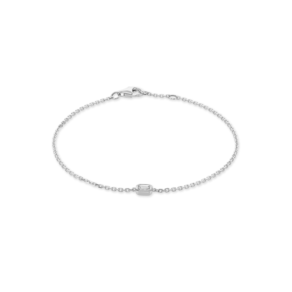 18ct White Gold Diamond Bracelet at David M Robinson