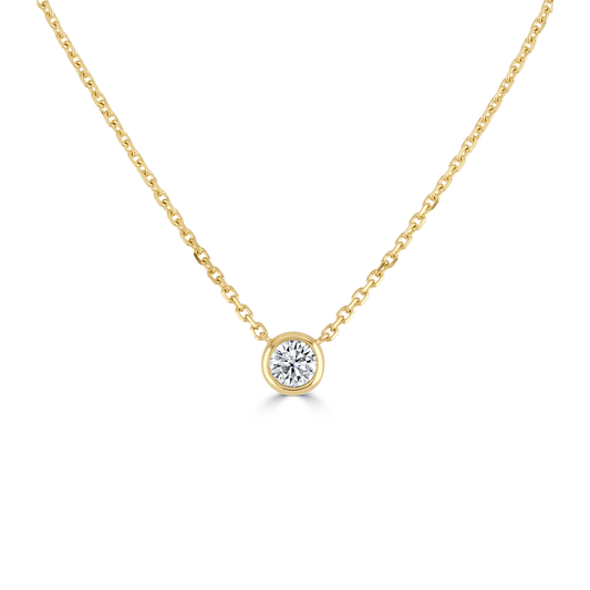 Elodie Yellow Gold Diamond Pendant