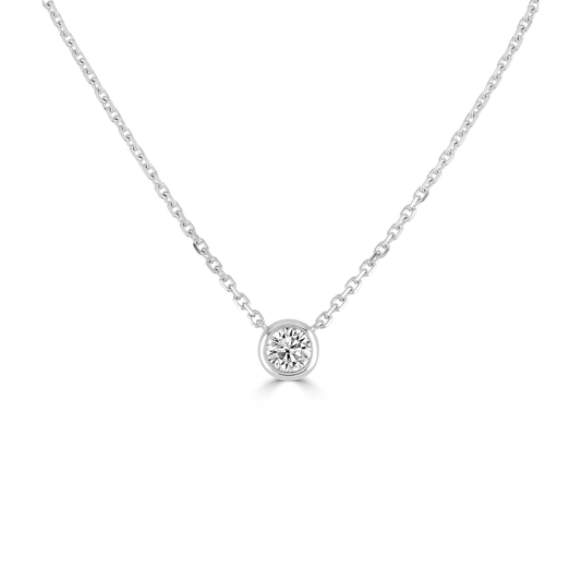 Elodie White Gold Diamond Pendant
