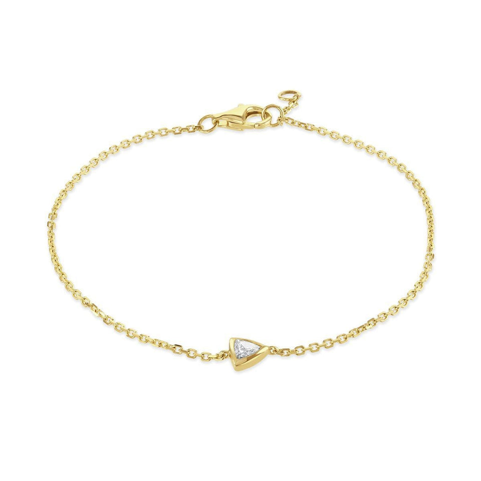 Contemporary Diamonds 18ct Yellow Gold Diamond Bracelet at David M Robinson