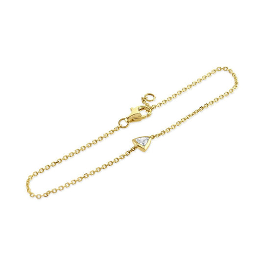 Contemporary Diamonds Yellow Gold Diamond Bracelet
