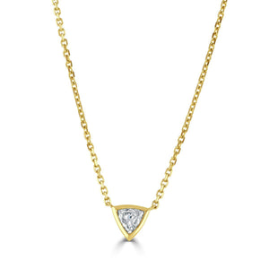 Contemporary Diamonds Yellow Gold Diamond Pendant