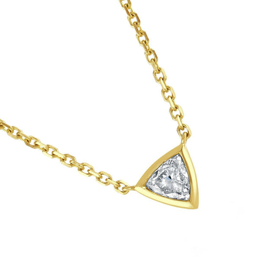 Contemporary Diamonds Yellow Gold Diamond Pendant