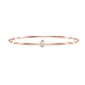 Diamond Classics Rose Gold Pear Cut Diamond Bangle