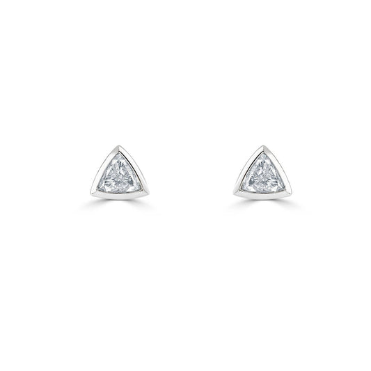 Contemporary Diamonds White Gold Diamond Stud Earrings
