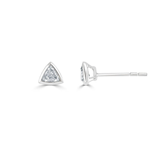 Contemporary Diamonds White Gold Diamond Stud Earrings