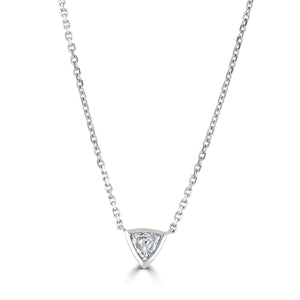 Contemporary Diamonds White Gold Diamond Pendant