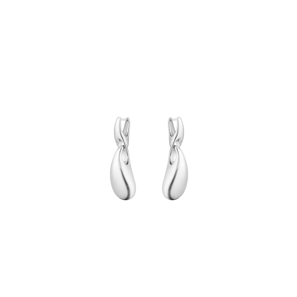 Georg Jensen Reflect Silver Earrings at David M Robinson