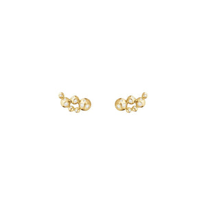 Moonlight Grapes Yellow Gold Ear Cuffs