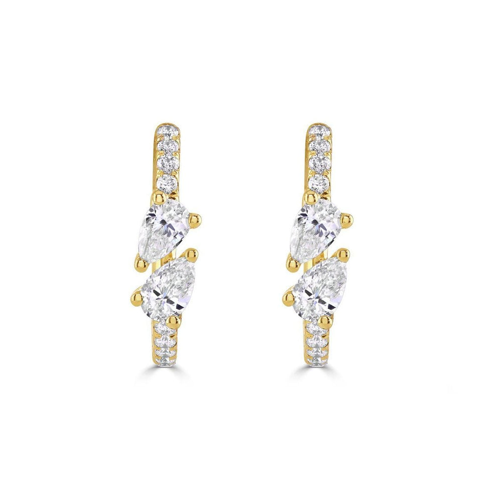 Diamond Hoop Earrings at DMR