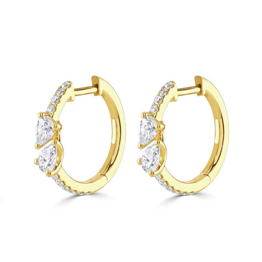 Diamond Hoop Earrings at DMR