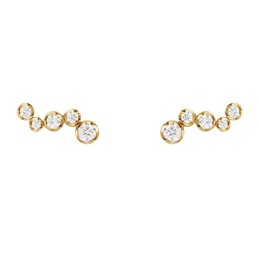 Georg Jensen 18ct Yellow Gold Diamond Earrings