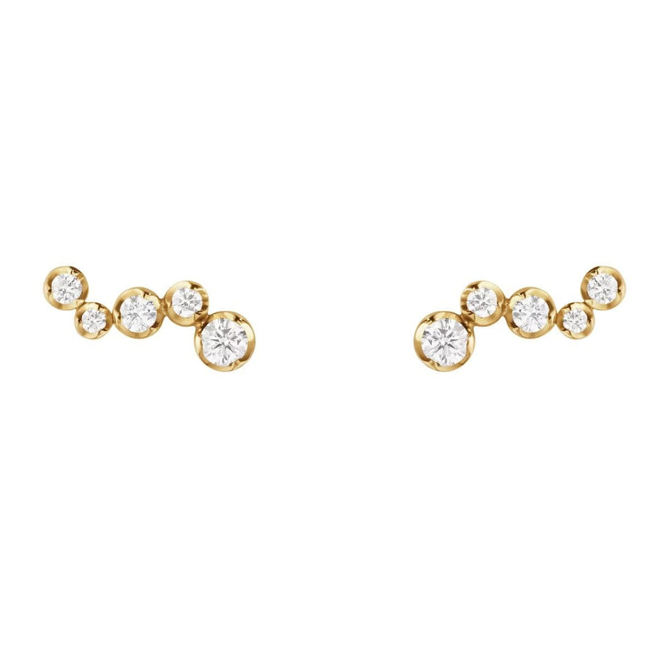 Georg Jensen 18ct Yellow Gold Diamond Earrings