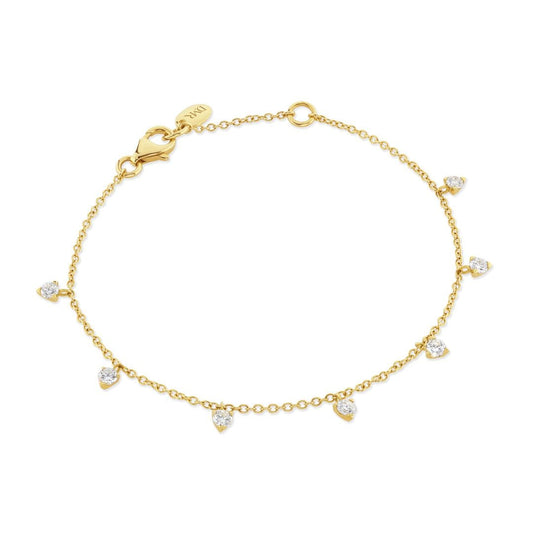 Yellow Gold Diamond Bracelet at DMR