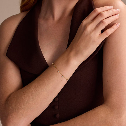 Yellow Gold Diamond Bracelet at DMR
