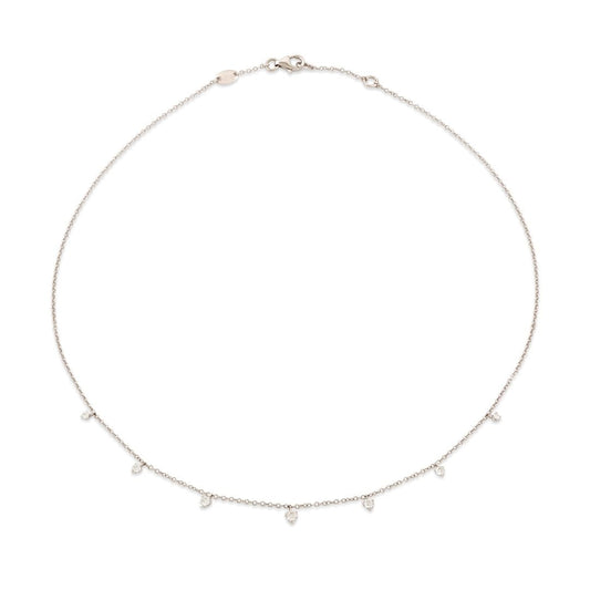 18ct White Gold Diamond Necklace at DMR