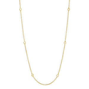 Day Diamonds Yellow Gold Spectacle Set Diamond Necklace