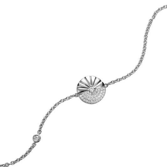 Alba 18ct White Gold Diamond Bracelet at David M Robinson