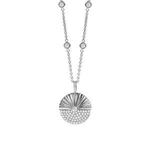 Alba White Gold Diamond Large Pendant