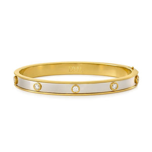 Day Diamonds Yellow & White Gold Diamond Bangle