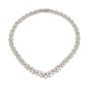 Aria White Gold Diamond Collar