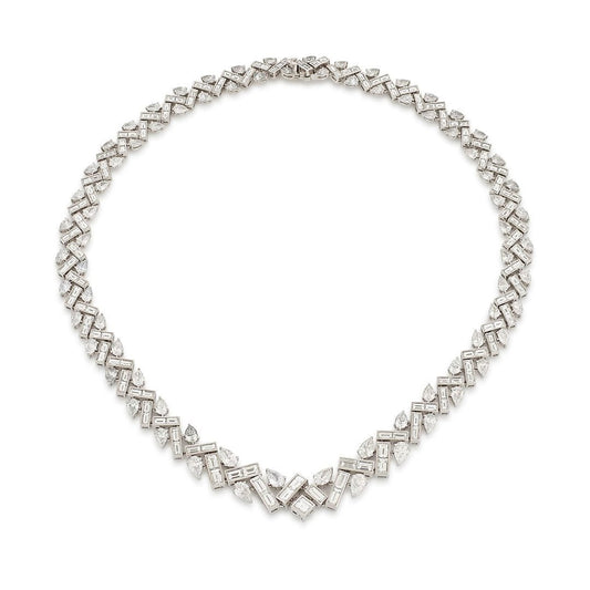 White Gold Diamond Collar at DMR