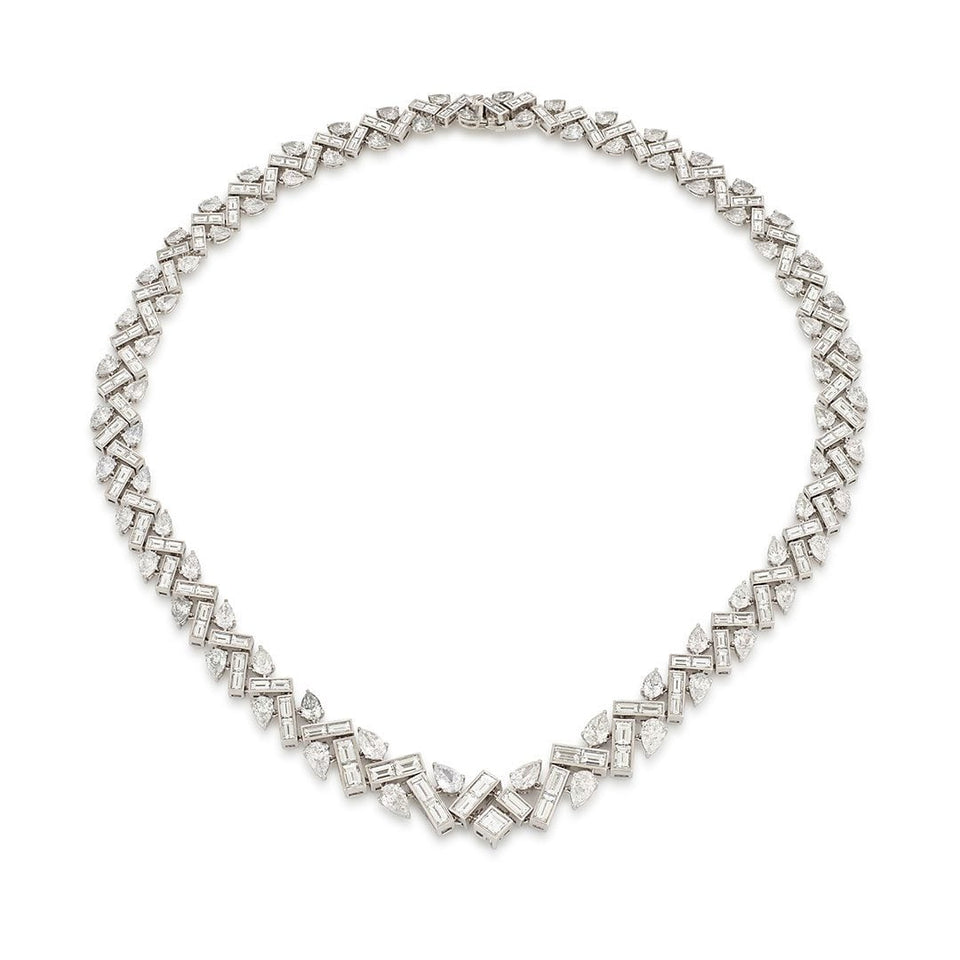 White Gold Diamond Collar at DMR