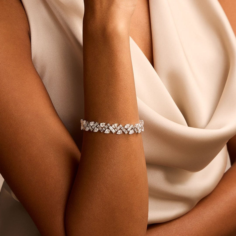 White Gold Diamond Bracelet at DMR