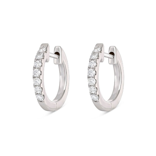 Diamond Hoop Earrings at DMR