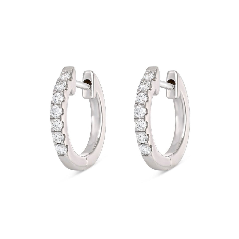 Diamond Hoop Earrings at DMR